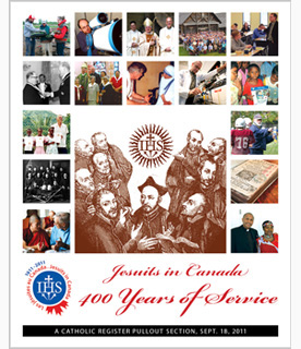 Jesuits in Canada - 400 years of Service - Catholic Register special front cover