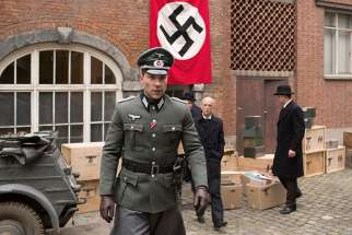 Jai Courtney stars in a scene from the movie &quot;The Exception.&quot;