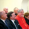 Cardinal Collins sits with members of the government delegation that accompanied him in Rome, including Jim Flaherty to his right, and Julian Fantino.