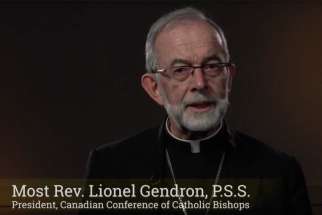 CCCB president bishop Lionel Gendron presents a new sexual abuse document in an introduction YouTube video.
