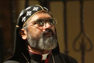 Syro-Malankara Bishop Thomas Eusebios Naickamparambil is seen during a service in 2013 at Immaculate Conception Seminary in Huntington, N.Y. On Jan. 4 Pope Francis appointed Bishop Naickamparambil the first bishop of the newly erected eparchy of St. Mary, Queen of Peace, of the U.S. and Canada.