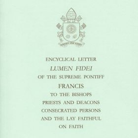 This is the cover of the English edition of Pope Francis' first encyclical, "Lumen Fidei" ("The Light of Faith"). The encyclical was released at the Vatican July 5.