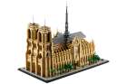 This is a model of the Notre Dame Cathedral in Paris made out of LEGO blocks.