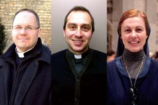 Fr. Chris Valka, Fr. Frank Portelli and Sr. Helena Burns will answer questions about vocations on Nov. 10.