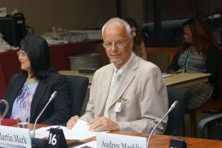Martin Mark, right, the director of the Archdiocese of Toronto&#039;s Office for Refugees, made an appeal last July before the House of Commons Citizenship and Refugee Committee to help Yazidis facing genocide in Iraq from ISIS.