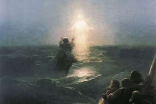 Jesus walks on water, by Ivan Aivazovsky 