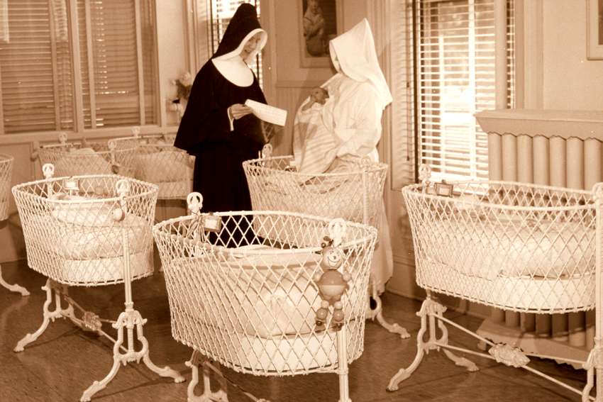The Sisters of Charity Halifax in the Home of the Guardian Angel, Halifax, circa 1961.