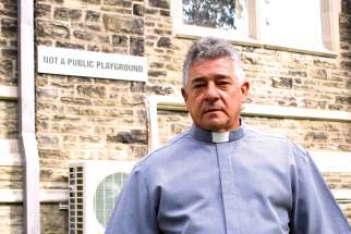 Fr. Carlos Augusto Sierra Tobon has seen some community backlash to the sign he posted on St. Brigid’s to deal with some unwanted activities on church property.