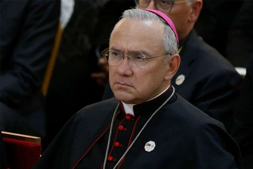  Archbishop Edgar Pena Parra, substitute secretary for general affairs in the Vatican Secretariat of State, is pictured in Maputo, Mozambique, in this Sept. 5, 2019, file photo. Archbishop Parra is one of three members on a joint commission established by Pope Francis to transfer the administration and control of the Vatican Secretariat of State&#039;s assets to two separate Vatican bodies.