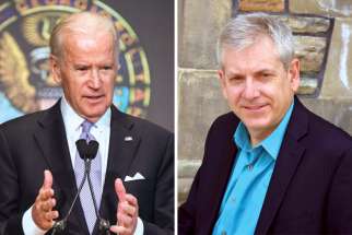 Joe Biden, left, and Charlie Angus have found themselves in “wafer wars.”