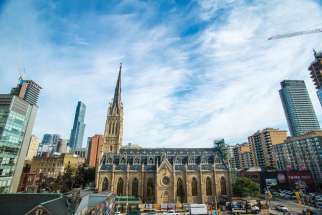 After a 6-year $128-million renovation, Toronto&#039;s St. Michael&#039;s Cathedral finally reopens.