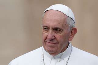 Pope Francis is seen during his general audience in St. Peter&#039;s Square at the Vatican March 16.