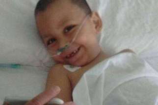 Three-year-old Nino Martin Chain survived an accidental fall from the nineth floor June 7.