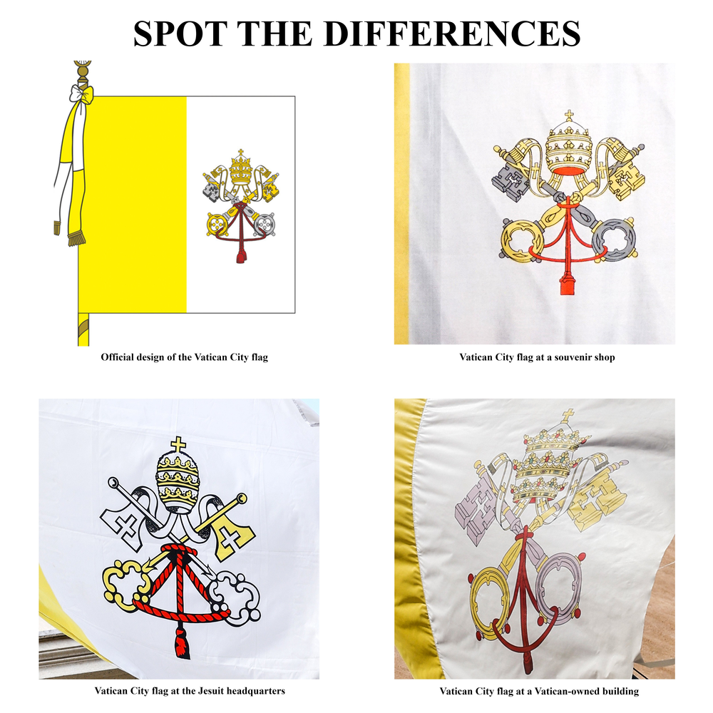 Vatican Flag Differences