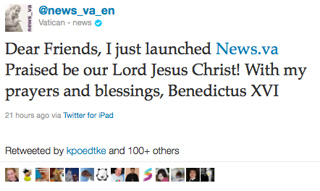 His tweet -- 117 characters -- went viral, and within 24 hours twitter.com/news_va_en had more than 35,000 followers.