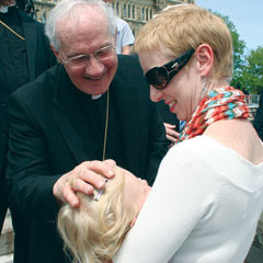 Cardinal Marc Ouellet and baby