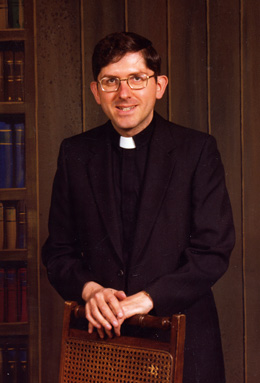Collins as a young priest. (Photo courtesy of the Collins family)