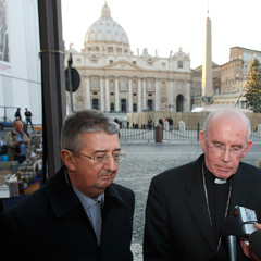 Archbishop Diarmuid Martin of Dublin, Ireland and Cardinal Sean Brady of Armagh 
