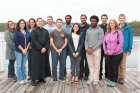 This year’s participants pose together during their first retreat in October. 