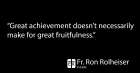 Faith: Fruitfulness defines true success