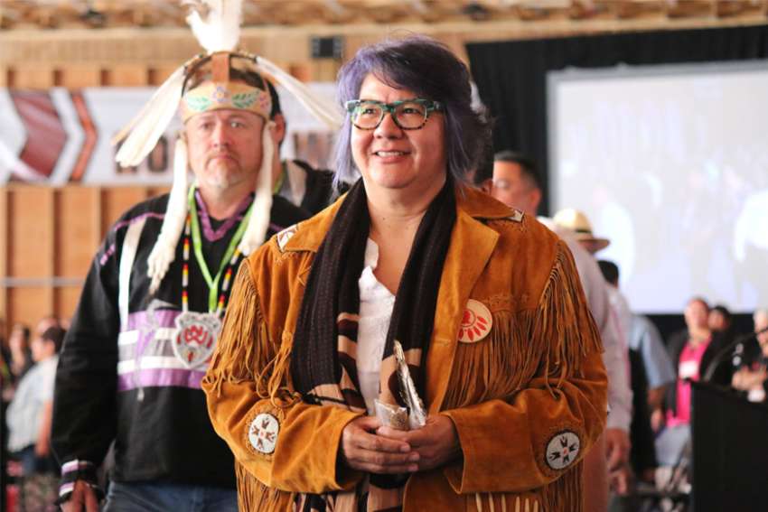 RoseAnne Archibald, shown in this 2018 file photo, has been elected the new national chief of the Assembly of First Nations in Canada. She spent the last three years leading the Chiefs of Ontario.