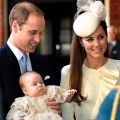 Britain&#039;s Prince William carries his son, Prince George, as he arrives with his wife Catherine, Duchess of Cambridge, for their son&#039;s christening at St James&#039;s Palace in London Oct. 23. Anglican Archbishop Justin Welby of Canterbury, the leader of the wo rldwide Anglican Communion, told the parents to &quot;make sure he knows who Jesus is.&quot;