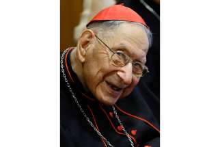 Cardinal Georges Cottier, former theologian of the papal household, died March 31 at the age of 93. He is pictured in a 2015 photo. 