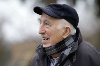 Jean Vanier, founder of the L&#039;Arche communities, is pictured in a Feb. 17, 2015, photo.