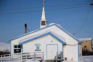 St. Kateri Tekakwitha Church of the Mackenzie-Fort Smith Diocese in Dettah, NT, a town of 236 people. 