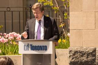 New school safety zones were introduced on Sept. 5 as part of Vision Zero Road Safety Plan, a five-year plan to reduced traffics-related deaths announced last year by Mayor John Tory, pictured.