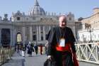 Cardinal Marc Ouellet, prefect of the Dicastery for Bishops, walks through St. Peter’s Square at the Vatican in this Feb. 21, 2019, file photo. Ouellet recently stepped down as head of the dicastery.