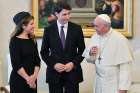 Pope Francis meets Canada&#039;s Prime Minister Justin Trudeau and his wife Sophie Gregoire Trudeau during a private audience at the Vatican May 29. Trudeau invited the Pope to make an official apology on Canadian soil for the Catholic Church&#039;s involvement in residential schools. 