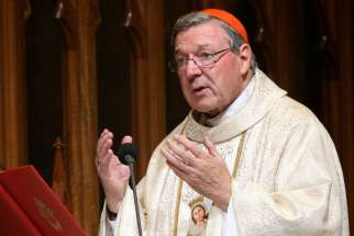Australian Cardinal George Pell told Irish delegates that preserving religious freedoms will be the new political struggle.  The cardinal is pictured in a 2014 photo in Sydney.