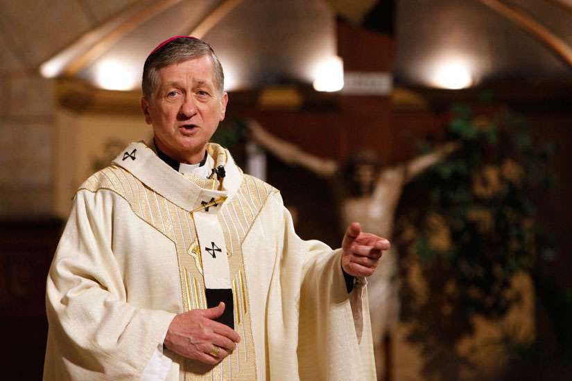 Chicago Archbishop Blase J. Cupich of Chicago, pictured here, and Bishop Kevin J. Farrell of Dallas are calling for a ban on the sale of military-style assault weapons.