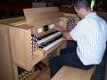 Klaas Bos, founder and owner of the Classical Organ Centre, plays on one of their signature instruments, the Content Organ. 
