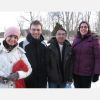 Faith Connections’ Snowshoe &amp; Prayer event Feb. 25 became a Hike &amp; Prayer due to the lack of snow in Guelph, Ont. From left to right: participants Michalina Ratajczak, Dorian Pula, Wilfred Villegas and Patricia Soscia.