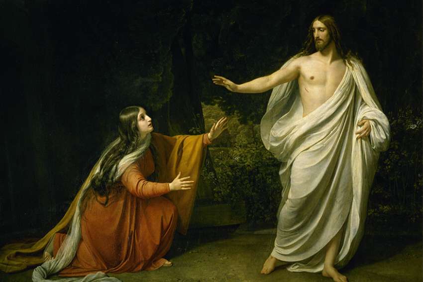 Christ&#039;s Appearance to Mary Magdalene after the Resurrection by Alexander Andreyevich Ivanov, 1835
