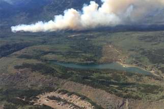 Lightning sparked a wildfire northwest of Telegraph Creek in the northern part of the province Aug. 1, and a local state of emergency was declared three days later. All 300 residents of Telegraph Creek were told to evacuate Aug. 5, and they fled to Dease Lake and nearby communities.