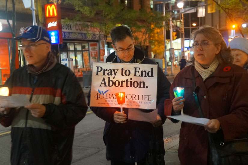 Ottawa&#039;s 40 Days for Life campaign ended with a rally across the street from the Morgentaler abortion facility where prayer vigils were held for 12 hours a day for the 40 day campaign.
