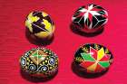 London, Ont., teacher Michael Drul has been creating traditional pysanky, above, adorned with sunflowers (the national flower of Ukraine), oak leaves and the eight-pointed star symbolic of the sun, Jesus and His resurrection.