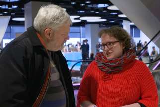 Film producer Kevin Dunn speaks with Aurelia, one of the subjects of his documentary Fatal Flaws: Legalizing Assisted Death. 