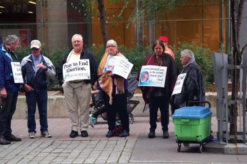 The 40 Days for Life vigil in 2017 was the last to pray across the street from the Morgentaler clinic before the bubble zone law came into effect in February.