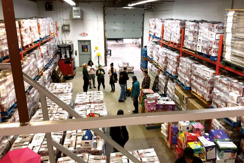 The Neighbour to Neighbour Centre food bank enjoyed full shelves after last year’s We Scare Hunger food drive by students at St. Thomas More Catholic Secondary School in Hamilton.