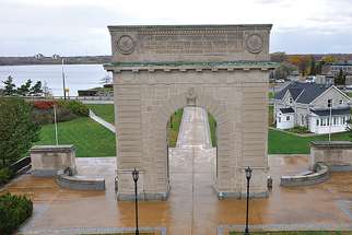 The Memorial Arch at Royal Military College in Kingston, Ont.