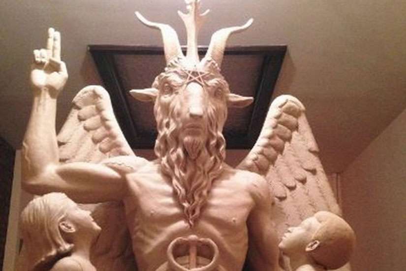 The Satanic Temple&#039;s template for a statue of Baphomet is pictured in this undated handout photo obtained by Reuters June 27, 2014.
