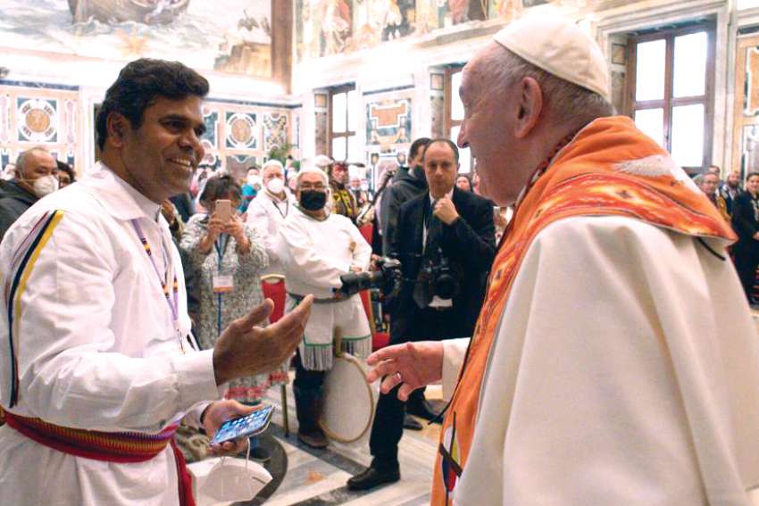 Fr. Susai Jesu meeting Pope Francis 