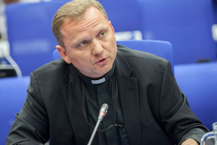Msgr. Janusz Urbanczyk, pictured, says fully ratifying and adopting the Comprehensive Nuclear Test Ban Treaty will be a concrete step towards complete elimination of nuclear weapons.
