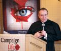 Fr. Paul Nicholson at the National Pro-life conference in Toronto April 5. 