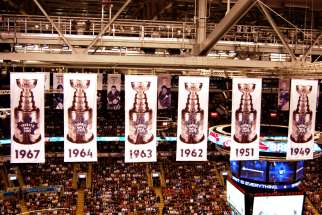 Banners hang from Scotiabank Arena in Toronto that tell the tale of the former glory of the Toronto Maple Leafs. When another banner will be hoisted is uncertain at best.