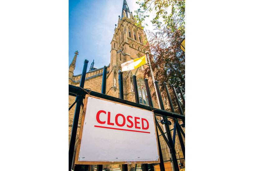 St. Michael’s Cathedral in downtown Toronto has been closed due to safety concerns. Construction renovations at the cathedral are cited for the closure.